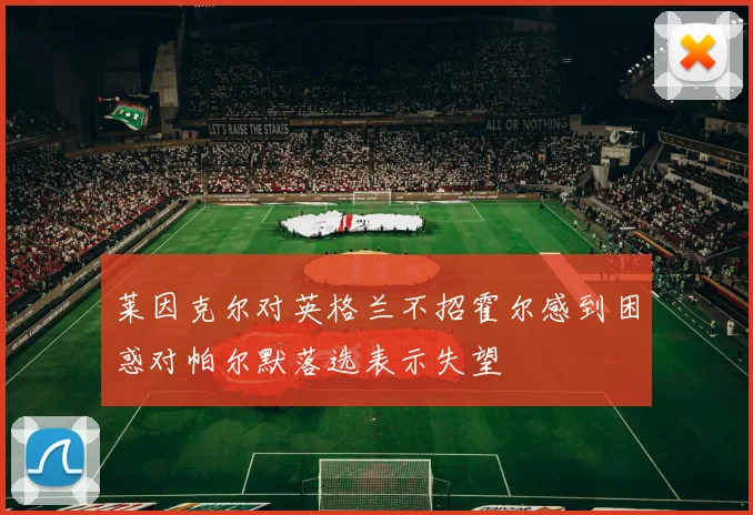 莱因克尔对英格兰不招霍尔感到困惑对帕尔默落选表示失望